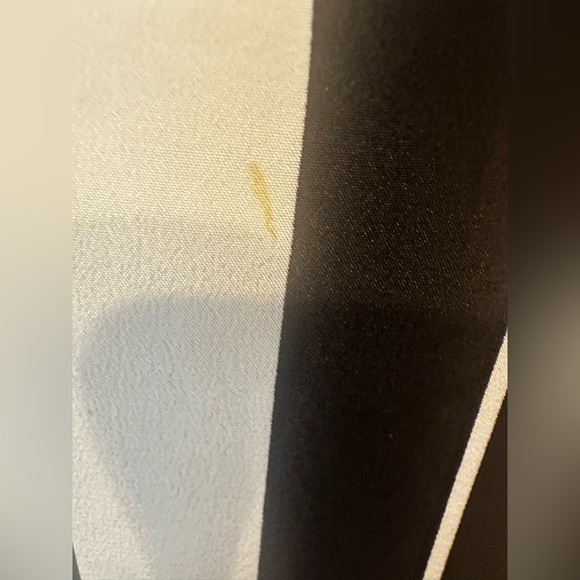 Joie Black and Cream Striped Silk Skirt - Picture 7 of 7